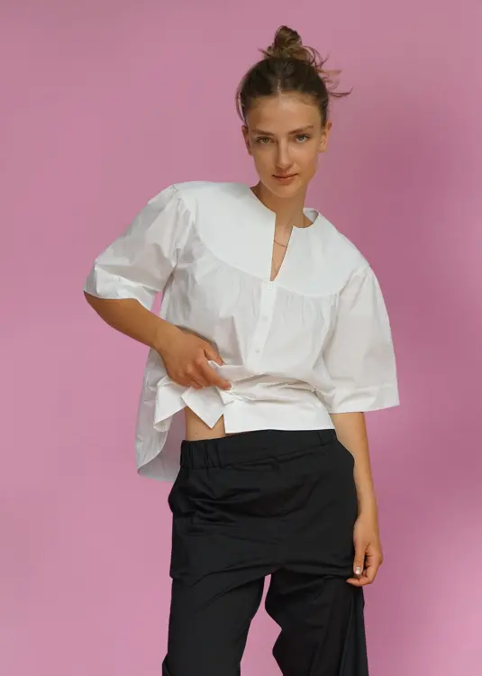 Biała koszula oversize