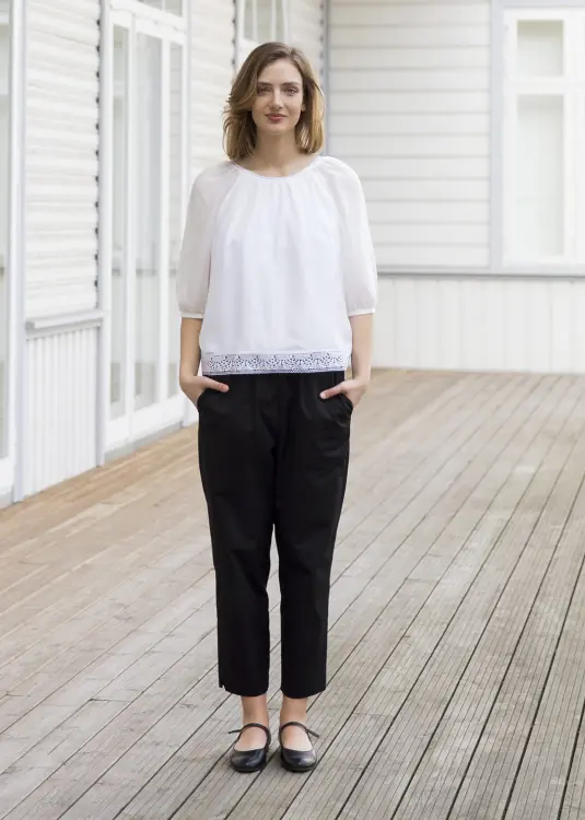 Spodnie czarne bawełniane